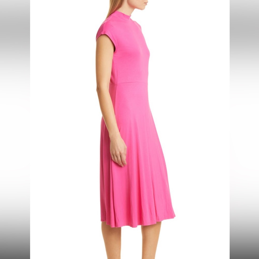BOSS Hugo Boss Pink Fitted Maxi Dress NWT Size XS - Picture 2 of 9